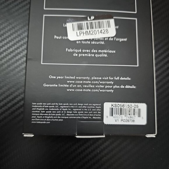 Kate Spade New York Blue Strawberry Magnetic Phone Wallet Works w. MagSafe - Picture 6 of 6